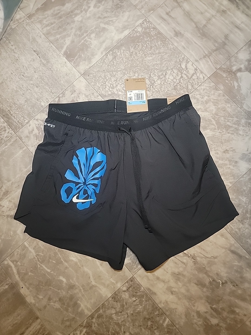 Nike Stride Run Energy Dri-FIT 5" Brief Lined Running Shorts Black Men's M - Picture 1 of 4